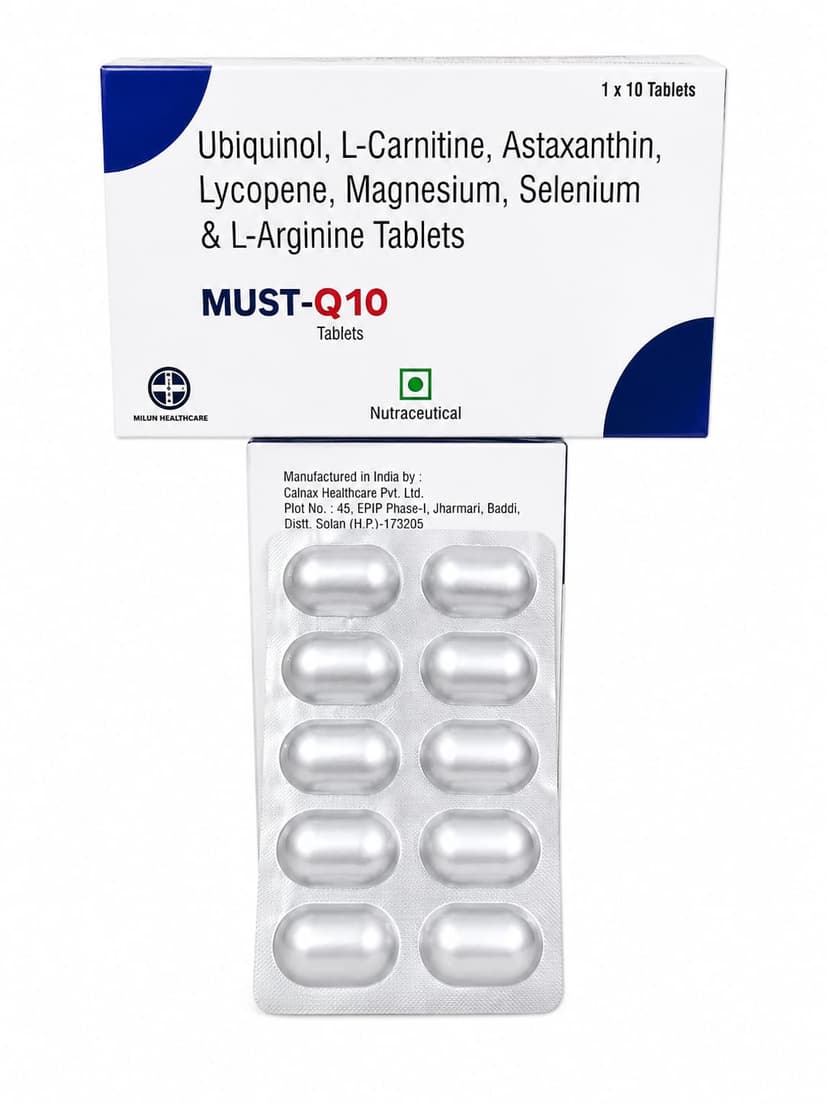 MUST Q10 Tablets - Front View
